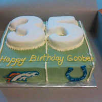 35 Birthday 35th birthday cake...35 yard line
