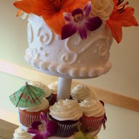 Hawaii Cupcake Tower 