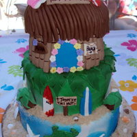 Tiki Hut Retirement Cake This cake was for a Retirement Party; it's 3 tiered, covered in fondant and decorated in fondant accents. The retiree loves Hawaii and...