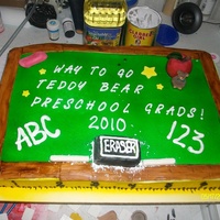 Preschool Graduation Cake gumpaste teddy bear and stars everything else is either mmf or bc frosting TFL another cake inspired by the lovely people on cake central i...