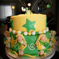 Dance Team Cake This is for Senior night for my daughters Dance/Cheer team