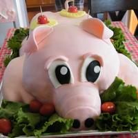 Pig Roast Cake Pig roast cake of course cake is red velvet!