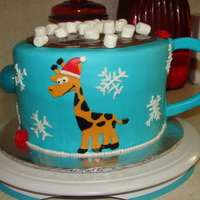 Hot Chocolate Cake This is a cake i made for my sister her birthday is Dec. 1st and she loves Hot coco and giraffes. It was a challege but fun to learn. It...