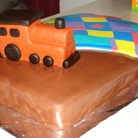 Train And Quilt I made this for my Grandpa and Grandma's Service. He loved train and She made Quilts but never finished so i didnt put any trim on my...