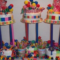 Candyland Theme This is one of my biggest cakes that I have done and so far has been my best work . I have only been doing this since September of 09'...