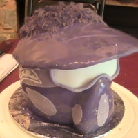 Paintball Helmet This was for my son's 12th Birthday - He added the hair on top and loved it. This was my first attempt at airbrushing.