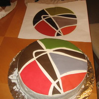 Logo Cake This was a cake for my employer... a copy of our logo.