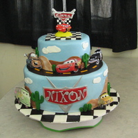 Cars Disney Cars cake for a friends son. Happy Birthday Nixon!