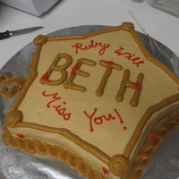 There's A New Sherriff In Town This is suppose to be a Sherriffs badge. I work at a Cowboy type restaurant, and my bestfriend is moving away, so it was her last night :(...