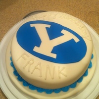 Byu Cougars For my brothers big 40th birthday. BYU alum.. and we ate it after the big win against UW... which was their only win this season so far...