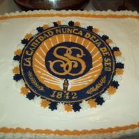 Frozen Bettercream Transfer My first attempt at a frozen buttercream transfer for my neighbor.....I actually enjoyed trying this!