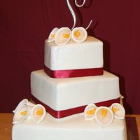 Calla Lily Wedding Cake 