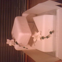 Just Playing With A Dummy Cake And Spare Flowers i invested in a dummy cake and had a practise with my sugar flowers