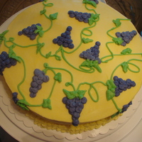 Grapes Cake This is my 3rd cake of course 1. I am still a beginner, but I am very proud of the results.
