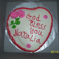 To My Friend buttercream cake with strawberry filling