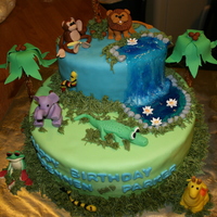 Jungle Safari I made this for twin boys first birthday.