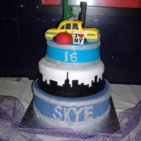 Nyc Cake Cake made for a NYC themed sweet 16 party.