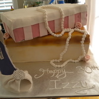 Izzy's Sugar Shoe First ever sugarpaste shoe - i was so nervous and excited. Thank you to everyone who posted tutorial on shoes - you are lifesavers.the cake...