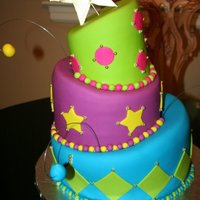 My First Topsy Turvy Cake! My first Topsy Turvy cake for my Niece, Taylor. My Niece Summer helped me immensely! Love both of those girls!