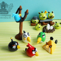 Edible Angry Birds Toppers Edible angry birds toppers for cakes and cupcakes made for a client. Everything is edible and made from marshmallow fondant