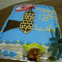 Puerto Rico flag, morro , coqui, jibarito hice este bizcocho