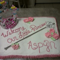 Princess Crown Baby Shower Cake 