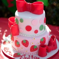 Strawberry Shortcake Cake Original cake design by the amazing SpringLakeCake. I only did the top two tiers of the original three and used all fondant sans the...