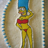 Marge Simpson Playboy centerfold image of Marge Simpson