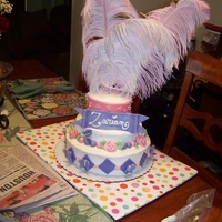 Princess Birthday Cake buttercream with fondant decorations.I should have used a crusting buttercream !! Hope you like it, Pic taken before the crown was placed...
