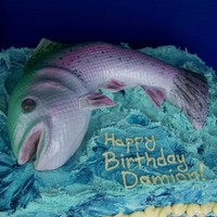 Raoinbow Trout Cake This was fairly quick and easy to make. It along with many of my other cakes will be in my How-To cake decorating book, to be published by...