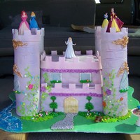 Disney Princess Castle I was ran out of time when I was working on this cake and I wish I would have been able to finish!! I was in SUCH A HURRY to get it done...