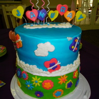 Butterflies And Flowers This cake traveled over 3 hours in the car. I really wasn't crazy about doing this cake because I knew I wouldn't be the one to...