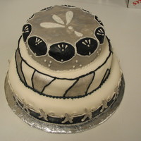 Silver And Navy Blue 