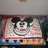 Mickey Mouse My sons Birthday cake