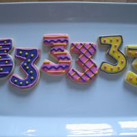 Third Birthday Cookies These were for a little girl's third birthday party. She had a "Dora the Explorer" party, so that explains the somewhat...