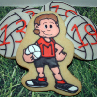 Volleyball Cookies 