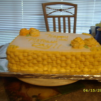 Mothers Day Cake Two layer cake with french vanilla pudding filling. Very proud of it. It was my first time makin it.