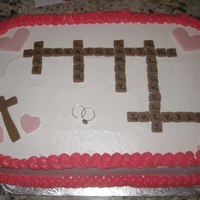 Wedding Scrabble Cake For rehearsal dinner, bride LOVES scrabble!! :)