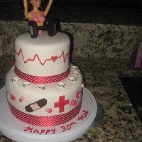 Body Builder And Nurse Bday Cake 