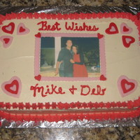Wedding Rehearsal Dinner Photo Cake 