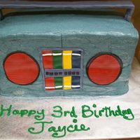 Yo Gabba Gabba Buttercream cake with MMF accents