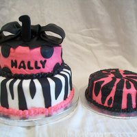 First Birthday Diva Buttercream cakes with MMF accents