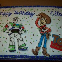 Toy Story first frozen buttercream transfer