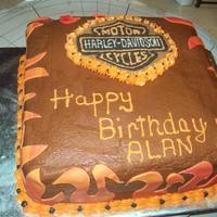 Harley Davidson Cake chocolate cake with chocolate truffle filling snd strswberry filling and chocolate buttercream icing .. FBCT on top