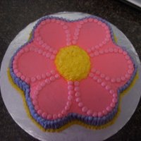 Flower Flower Cake for little girls bday; used all bc