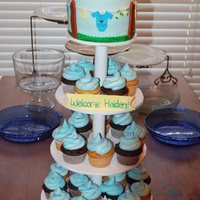 Baby Shower Cupcake Tower 