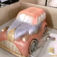 Vintage Ford 1972 My first airbrush cake, all cake.I made this for a friend of mine..her hubby luvs antique cars.