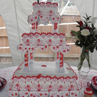 Square Wedding Cake 