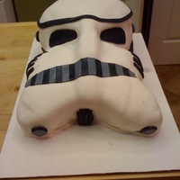 Stormtrooper My friend wanted a stromtrooper cake for her son's birthday. It's the first I've ever done like it so it's got a lot of...