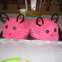 Pink Bunny Slippers I made pink bunny slippers for my daughter's sleepover party. I made the toe part using pyrex bowls and the heel part out of a 13 x 9...